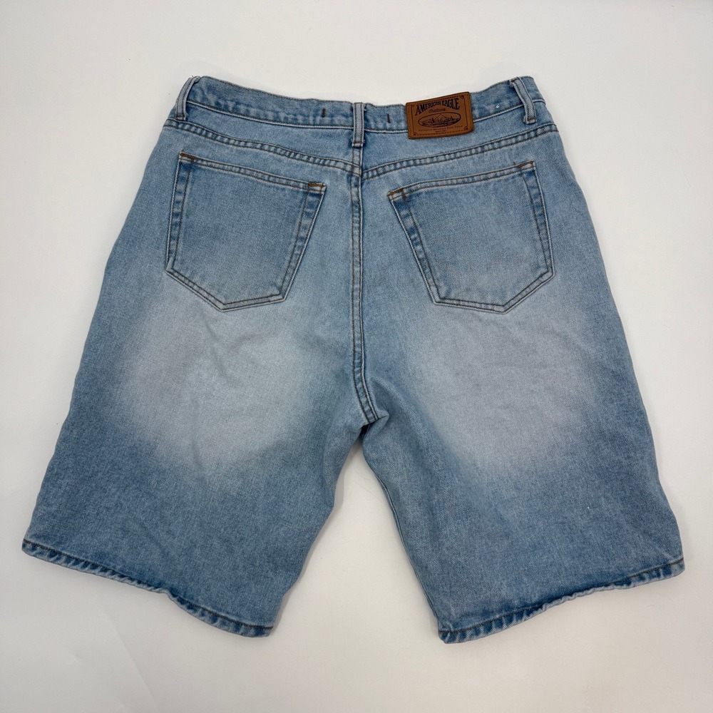 American Eagle Mens 36 Denim Shorts Light Wash American Basics 100% Cotton